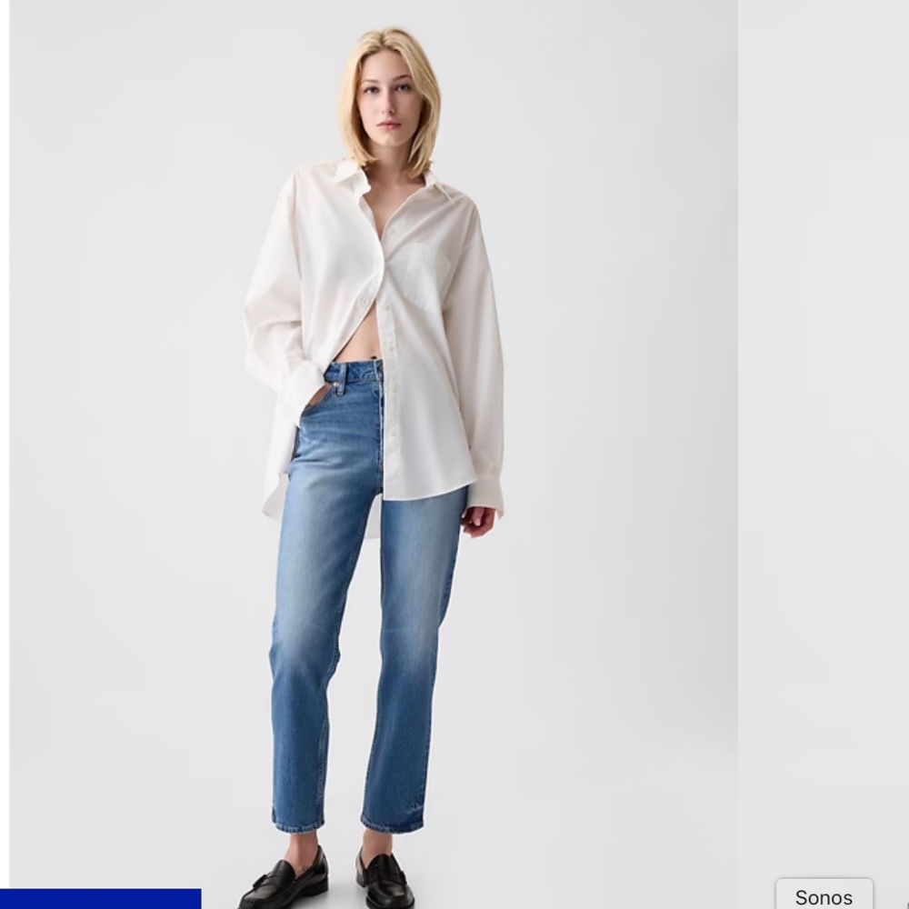 Gap cheeky straight high rise Jean 26